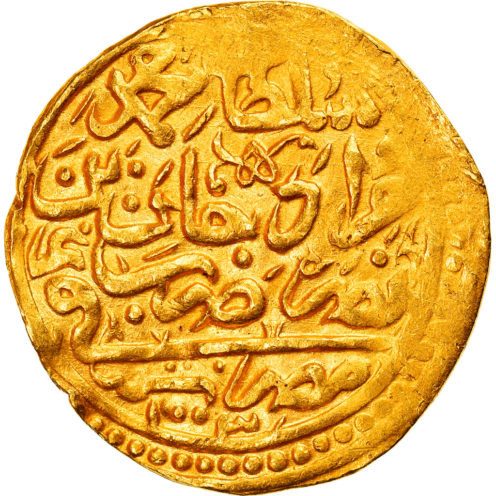 Monnaie, Ottoman Empire, Mehmed III, Sultani, AH 1003 / AD 1595, Misr, TTB+, Or