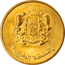 Coin, Morocco, Mohammed VI, 20 Santimat, 2011/AH1432, AU(50-53), Brass plated