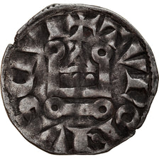 Moneda, Francia, Louis VIII-IX, Denier Tournois, BC+, Vellón, Duplessy:188