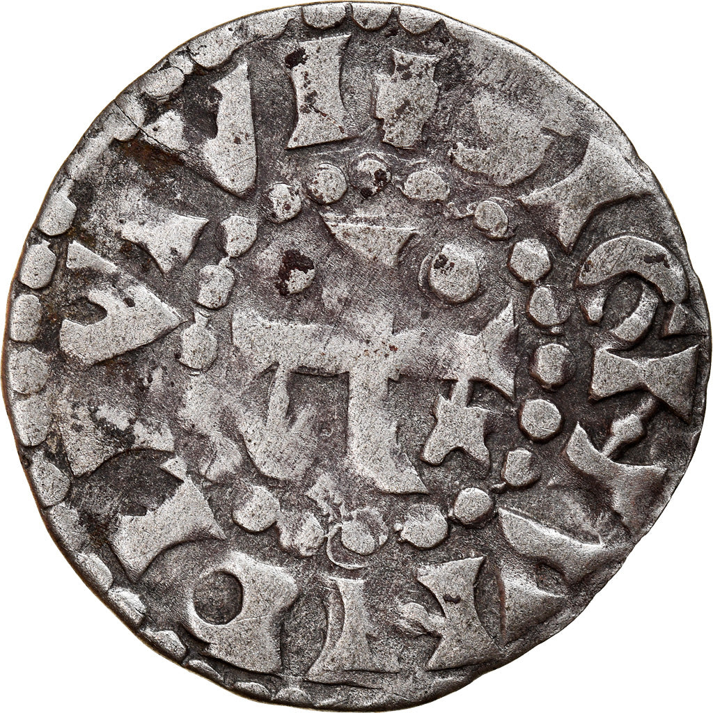 Coin, France, Maine, Denarius, 11-12th century, Le Mans, VF(30-35), Billon