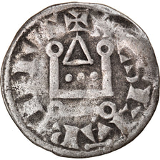 Moneta, Francia, Philip II, Denier Tournois, Saint-Martin de Tours, MB+