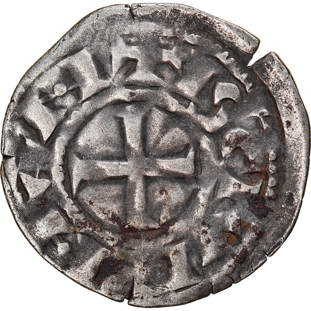 Coin, France, Bretagne, Anonymous, Denarius, Nantes, VF(30-35), Silver