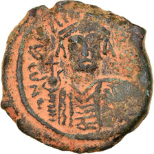 Moneta, Maurice Tiberius, Follis, 582-602, Nicomedia, MB+, Rame, Sear:512