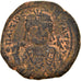 Münze, Maurice Tiberius, Follis, 584-585, Antioch, S+, Kupfer, Sear:532