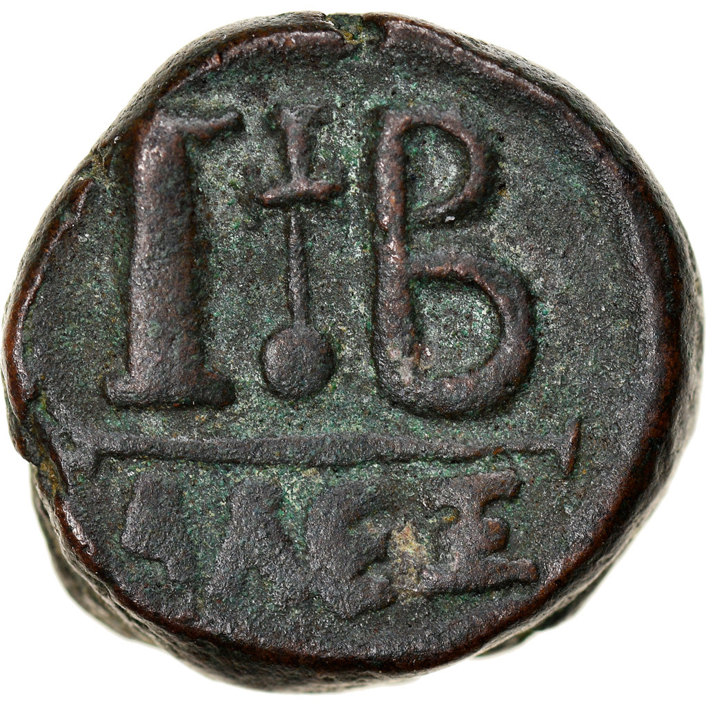 Coin, Heraclius, 12 Nummi, 618-628, Alexandria, Rare, EF(40-45), Copper