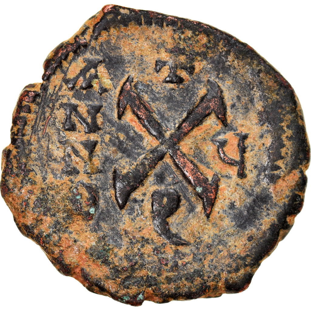 Monnaie, Maurice Tibère, Decanummium, 586-587, Antioche, TTB, Cuivre, Sear:536