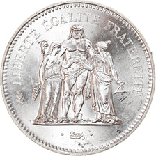 Coin, France, Hercule, 50 Francs, 1975, Paris, MS(63), Silver, KM:941.1