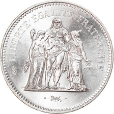 Coin, France, Hercule, 50 Francs, 1975, Paris, MS(64), Silver, KM:941.1