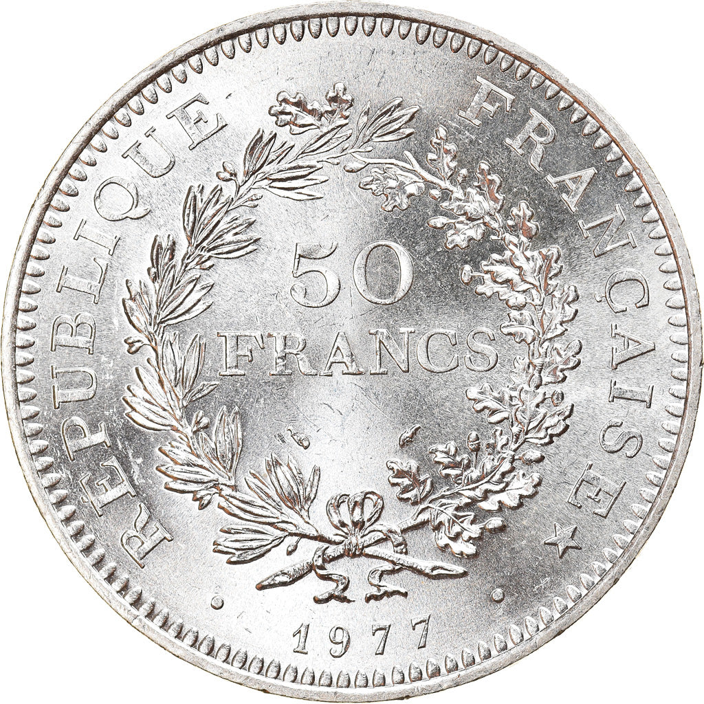 Monnaie, France, Hercule, 50 Francs, 1977, Paris, SPL, Argent, Gadoury:882