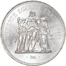 Coin, France, Hercule, 50 Francs, 1978, Paris, MS(63), Silver, KM:941.1