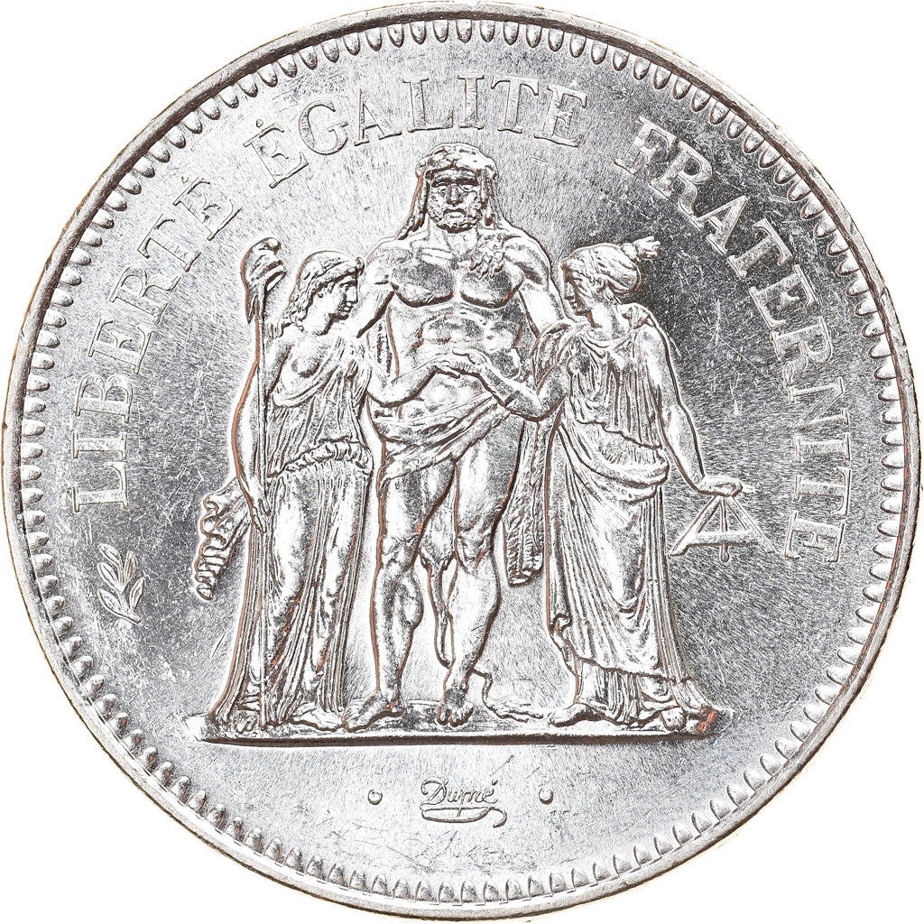 Coin, France, Hercule, 50 Francs, 1978, Paris, MS(64), Silver, KM:941.1