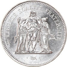 Coin, France, Hercule, 50 Francs, 1978, Paris, MS(64), Silver, KM:941.1
