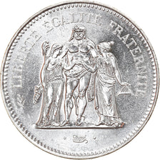Munten, Frankrijk, Hercule, 50 Francs, 1978, Paris, UNC, Zilver, KM:941.1
