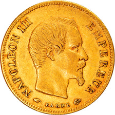 Moeda, França, Napoleon III, 10 Francs, 1857, Paris, EF(40-45), Dourado