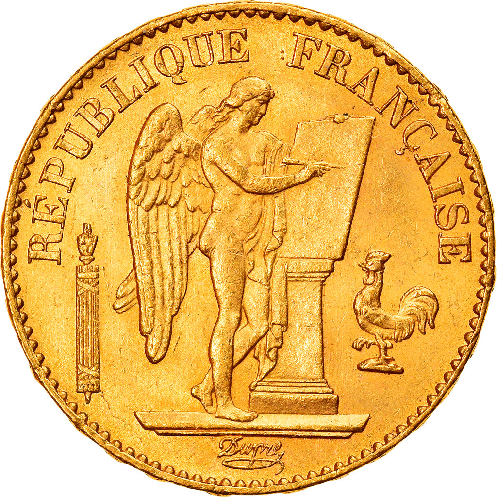 Coin, France, Génie, 20 Francs, 1879, Paris, MS(63), Gold, KM:825, Gadoury:1063