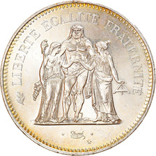 Monnaie, France, Hercule, 50 Francs, 1975, Paris, Patine irisée, SPL, Argent