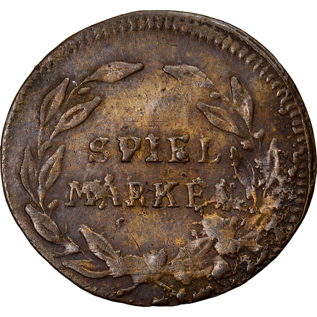 Germany, Token, Two headed eagle, Spiel Marke, AU(50-53), Brass