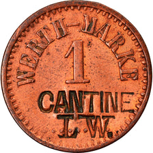 Coin, Germany, Werth-Marke, Cantine L.W., 1 Pfennig, VF(30-35), Copper