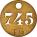 Francja, Token, Fauvet Girel, Usine de chaudronnerie St-Laurent-Blangy, N°745