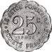 Coin, France, Le Jeton Populaire - Société Française, Lyon, 25 Centimes