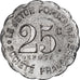 Coin, France, Le Jeton Populaire - Société Française, Lyon, 25 Centimes