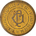 Coin, France, D.J. Bon pour Consommation, 10 Centimes, EF(40-45), Brass