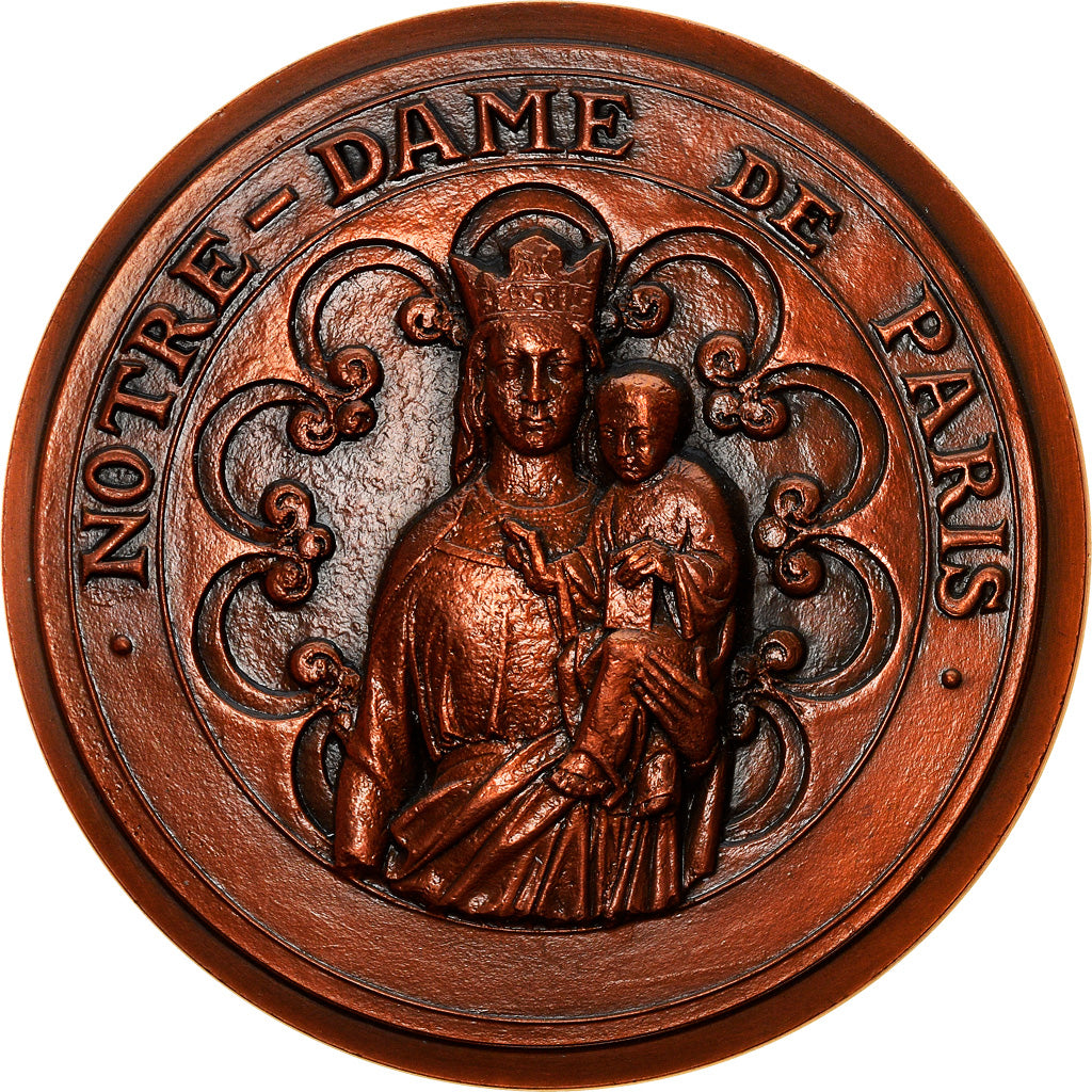Frankreich, Medaille, Notre Dame de Paris., Arts & Culture, 1979, Bourroux, UNZ