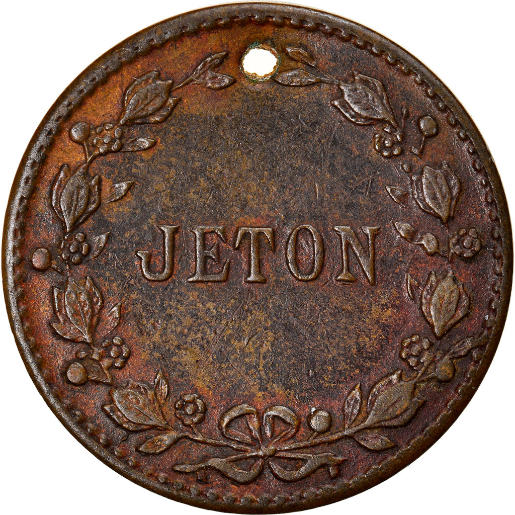 France, Token, Napoleon III Kaiser der Franzosen, EF(40-45), Copper