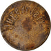 Coin, France, Juge de Paix, Paris, 10 Centimes, VF(30-35), Brass