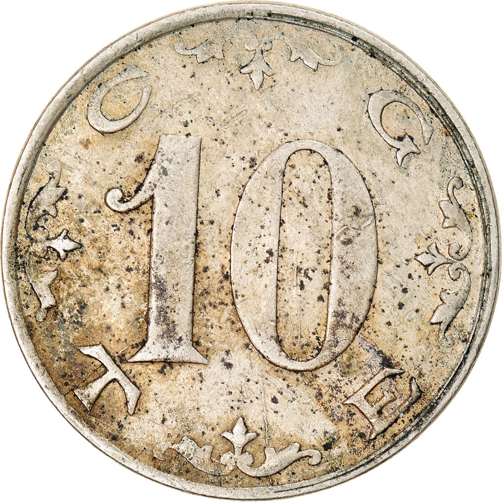 Münze, Frankreich, C.G.T.E., 10 Centimes, S+, Maillechort