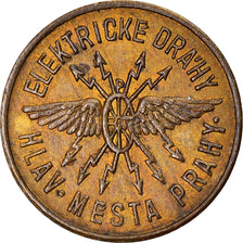 Coin, Czechoslovakia, Doplatek, Elektrické dráhy Prahy, Prague, 20 Haleru
