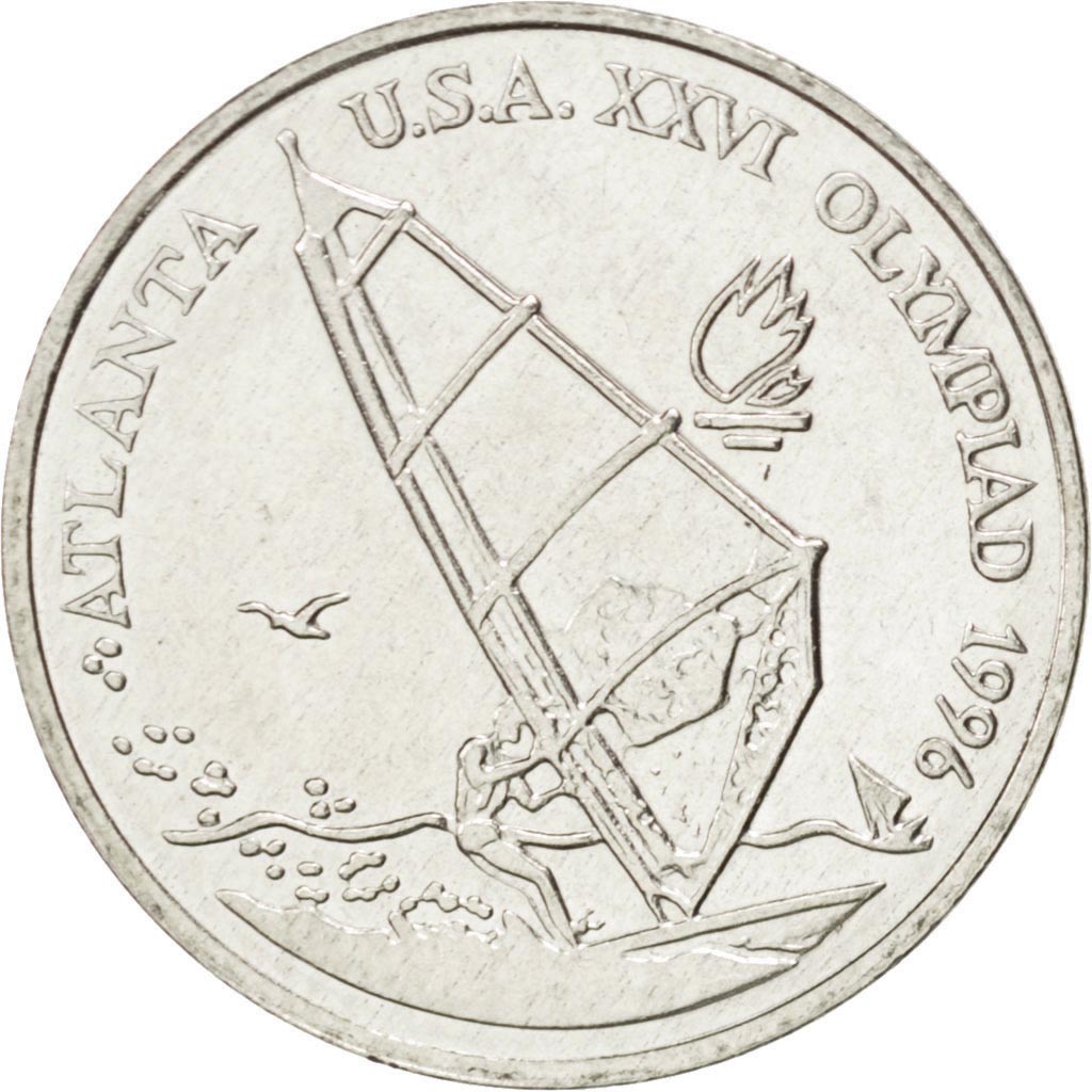 Coin, Romania, 10 Lei, 1996, MS(63), Nickel plated steel, KM:122