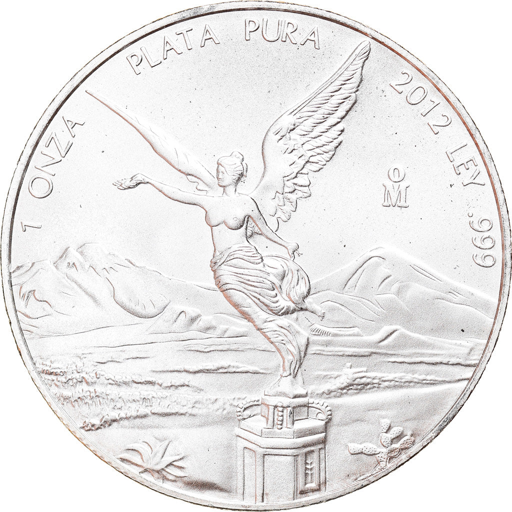 Monnaie, Mexique, Libertad, Onza, Troy Ounce of Silver, 2012, Bullion, SPL