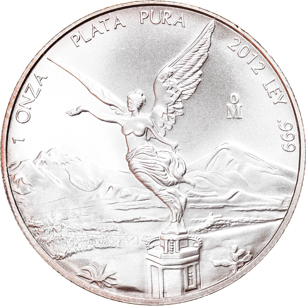Moneta, Messico, Libertad, Onza, Troy Ounce of Silver, 2012, Bullion, FDC