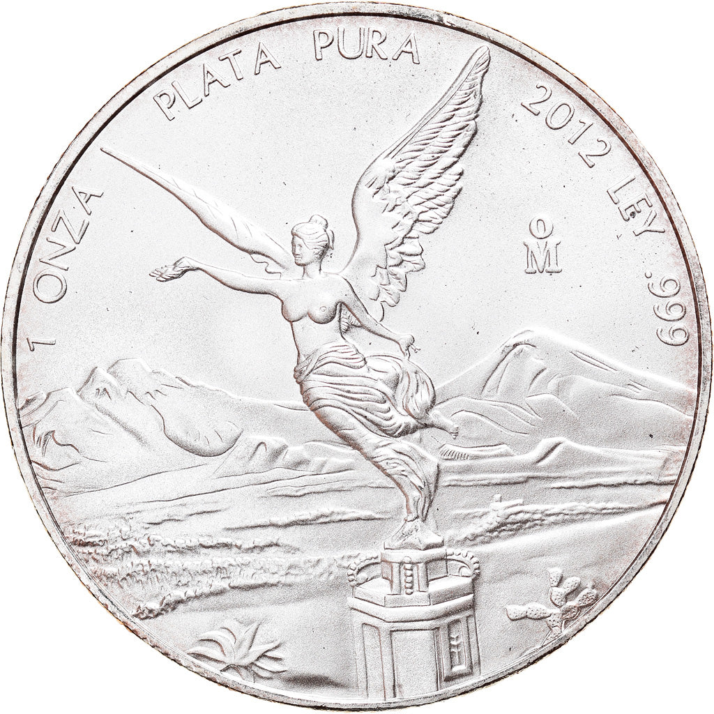 Monnaie, Mexique, Libertad, Onza, Troy Ounce of Silver, 2012, Bullion, SPL+