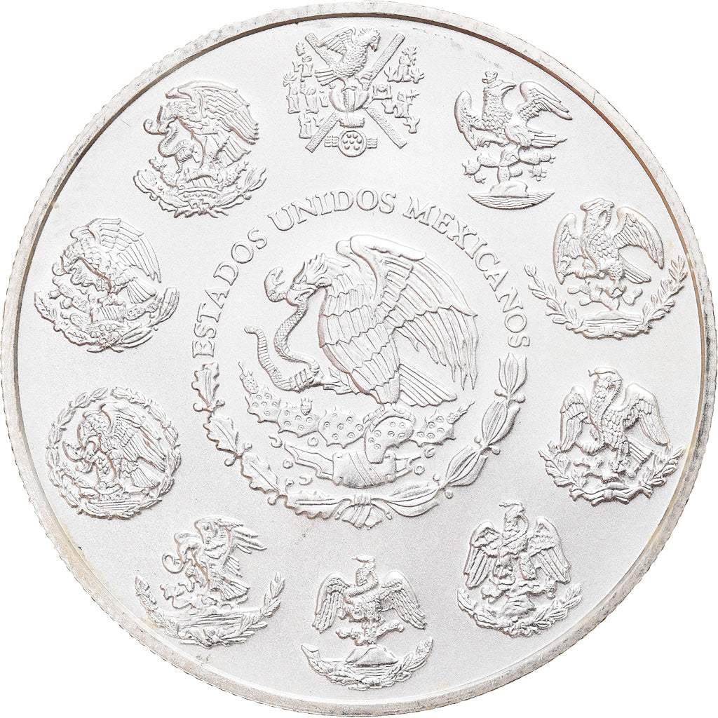Coin, Mexico, Libertad, Onza, Troy Ounce of Silver, 2012, Bullion, MS(63)