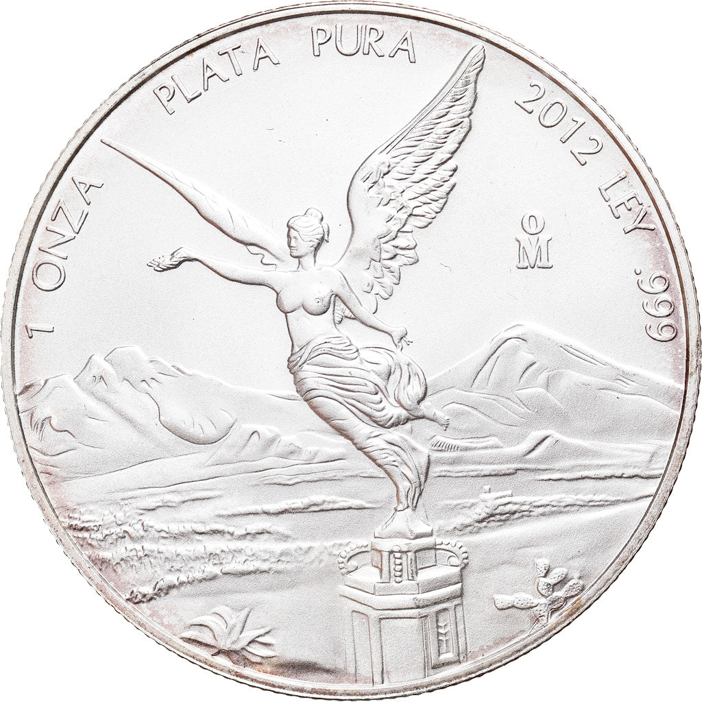Moneta, Messico, Libertad, Onza, Troy Ounce of Silver, 2012, Bullion, FDC