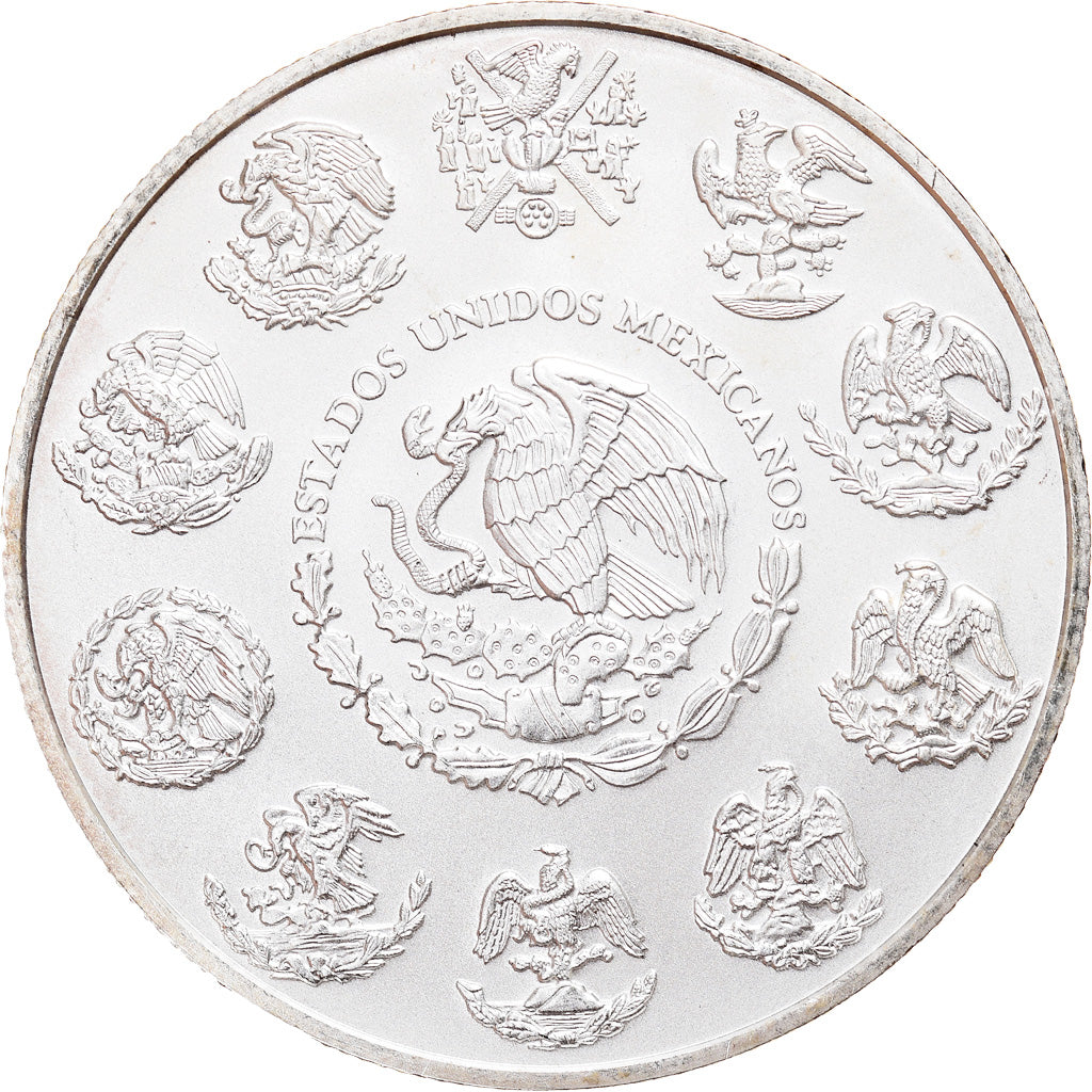 Coin, Mexico, Libertad, Onza, Troy Ounce of Silver, 2012, Bullion, MS(63)