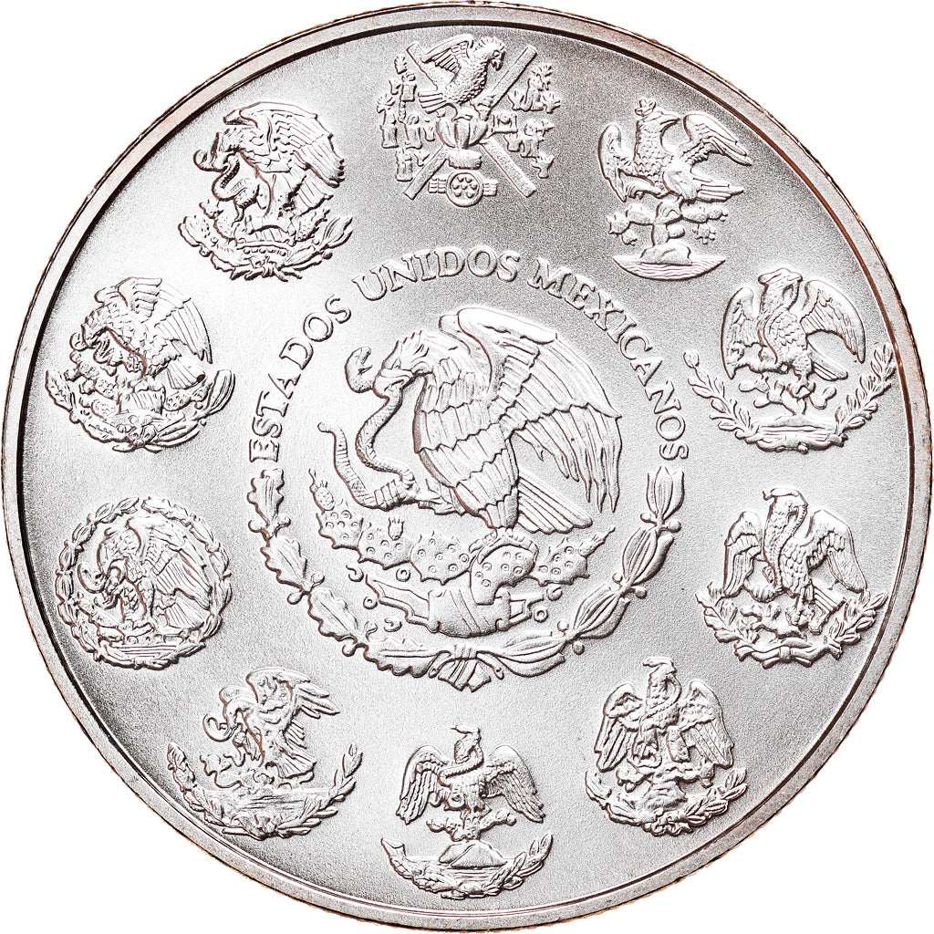 Coin, Mexico, Libertad, Onza, Troy Ounce of Silver, 2009, Bullion, MS(65-70)