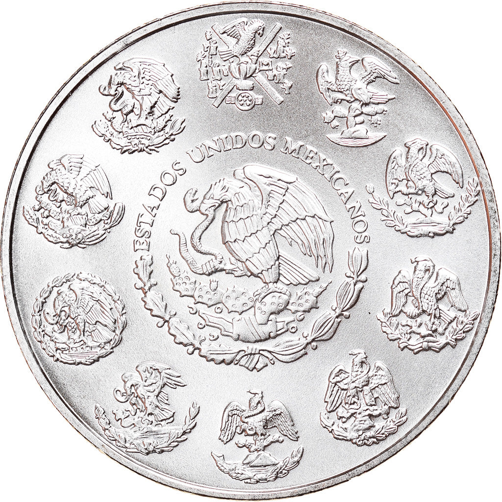 Coin, Mexico, Libertad, Onza, Troy Ounce of Silver, 2009, Bullion, MS(65-70)