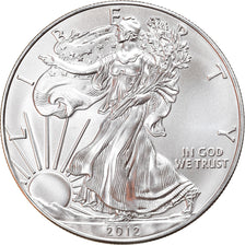 Moeda, Estados Unidos da América, Silver Eagle, Dollar, 2012, 1 Oz, MS(65-70)