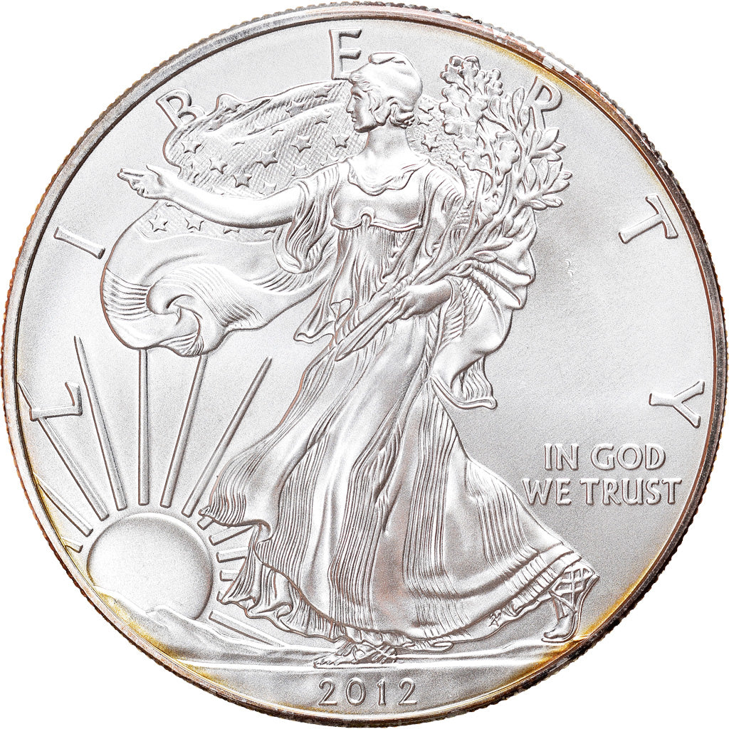 Münze, Vereinigte Staaten, Silver Eagle, Dollar, 2012, 1 Oz, UNZ+, Silber