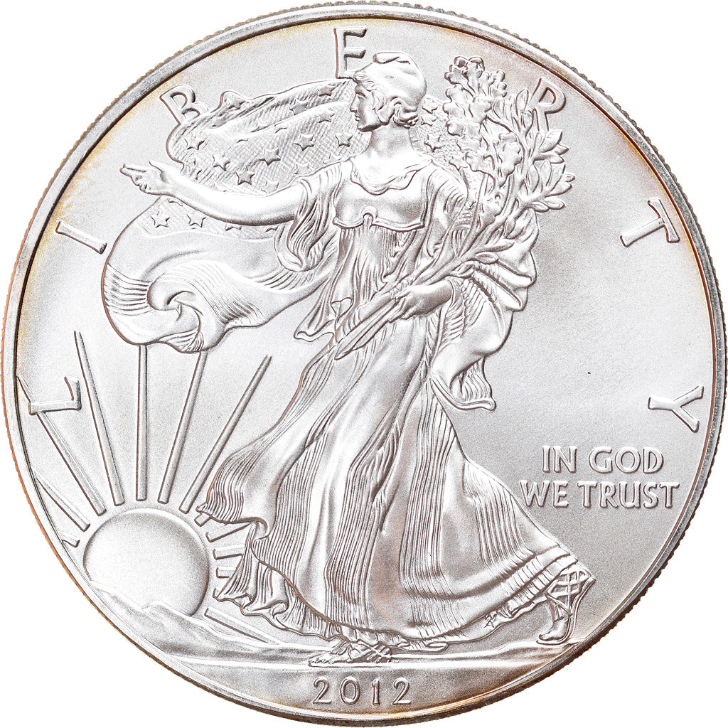 Monnaie, États-Unis, Silver Eagle, Dollar, 2012, 1 Oz, FDC, Argent