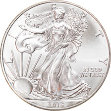 Münze, Vereinigte Staaten, Silver Eagle, Dollar, 2015, 1 Oz, UNZ+, Silber