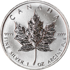 Monnaie, Canada, Elizabeth II, Maple Leaf, 5 Dollars, 2011, 1 Oz, SPL, Argent