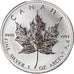 Coin, Canada, Elizabeth II, Maple Leaf, 5 Dollars, 2012, 1 Oz, MS(63), Silver