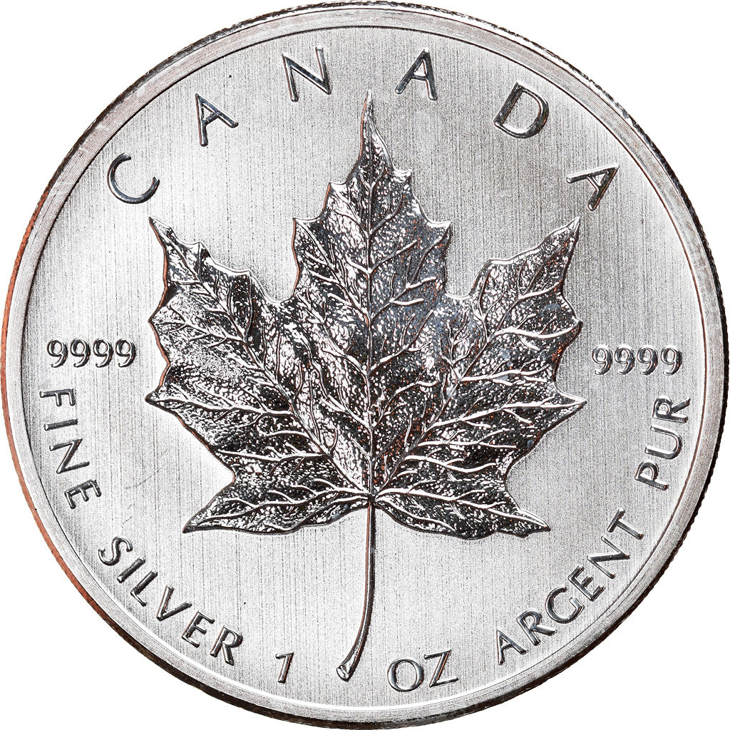 Moneda, Canadá, Elizabeth II, Maple Leaf, 5 Dollars, 2012, 1 Oz, SC, Plata