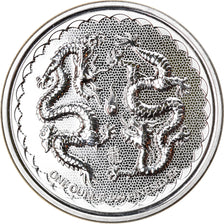 Coin, Niue, Double Dragon, 2 Dollars, 2018, 1 Oz, MS(65-70), Silver