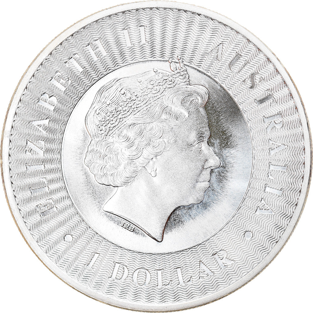 Moneda, Australia, Australian Kangaroo, 1 Dollar, 2018, 1 Oz, SC+, Plata