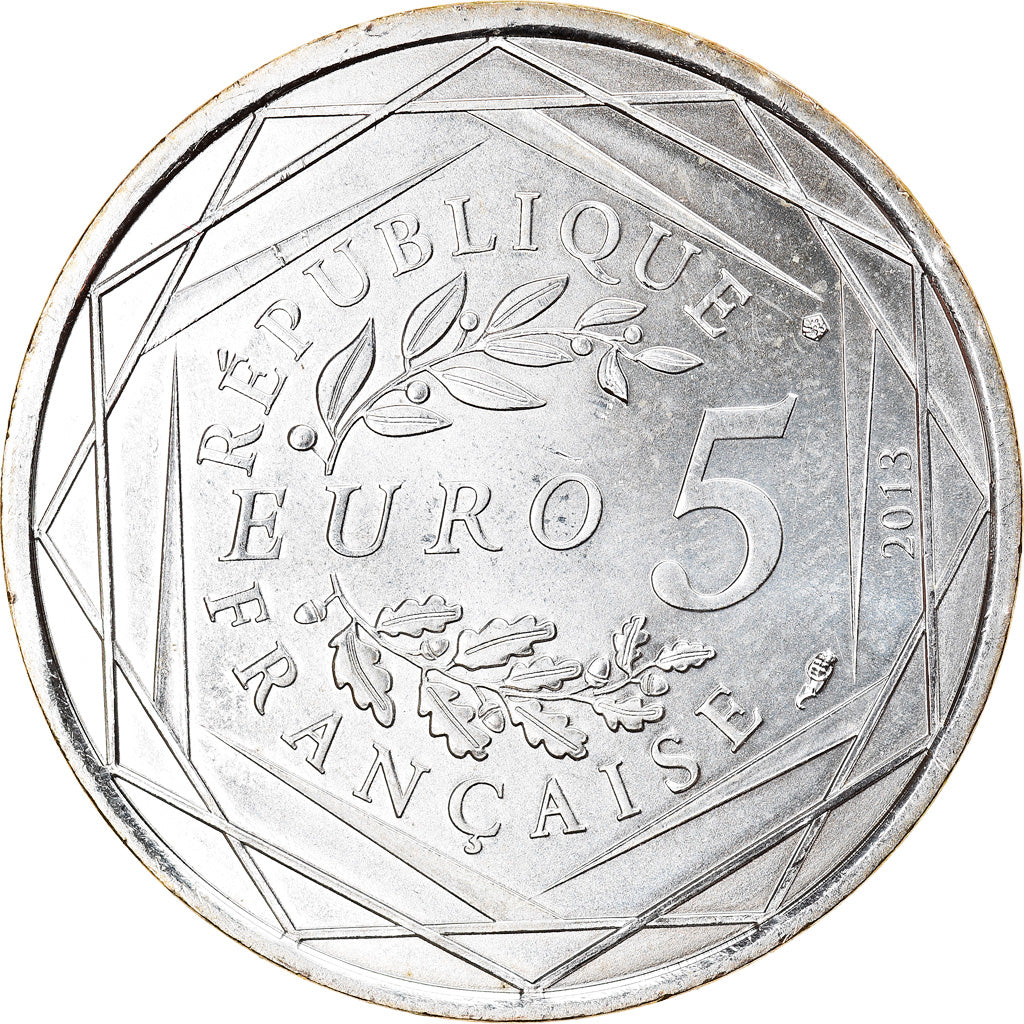 Frankrijk, 5 Euro, Fraternité, 2013, UNC-, Zilver, Gadoury:EU647